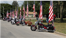 Photo of motorcycles at Ralph Bennett Memorial Service