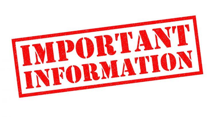 Important Information