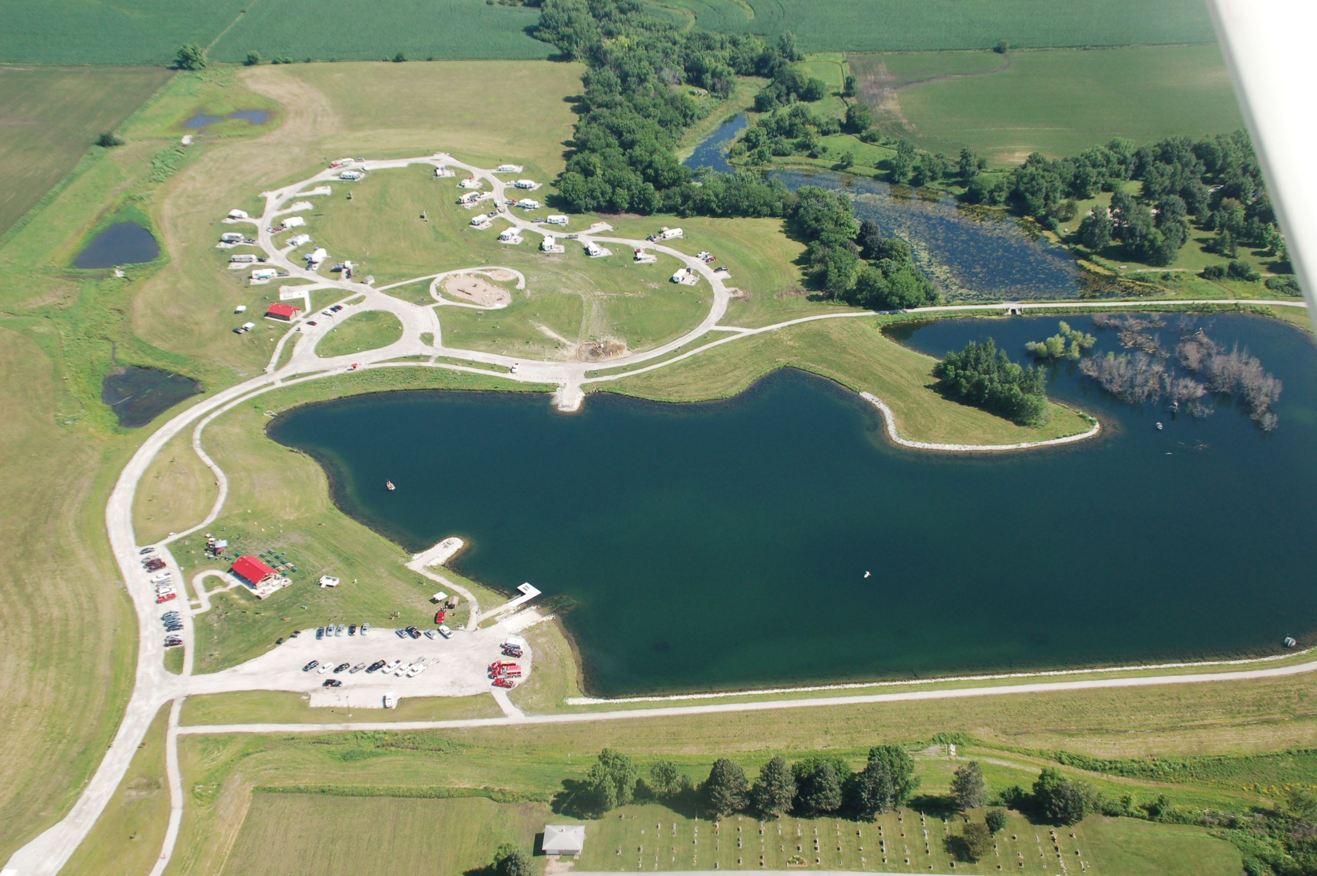 Dakins Lake aerial photo