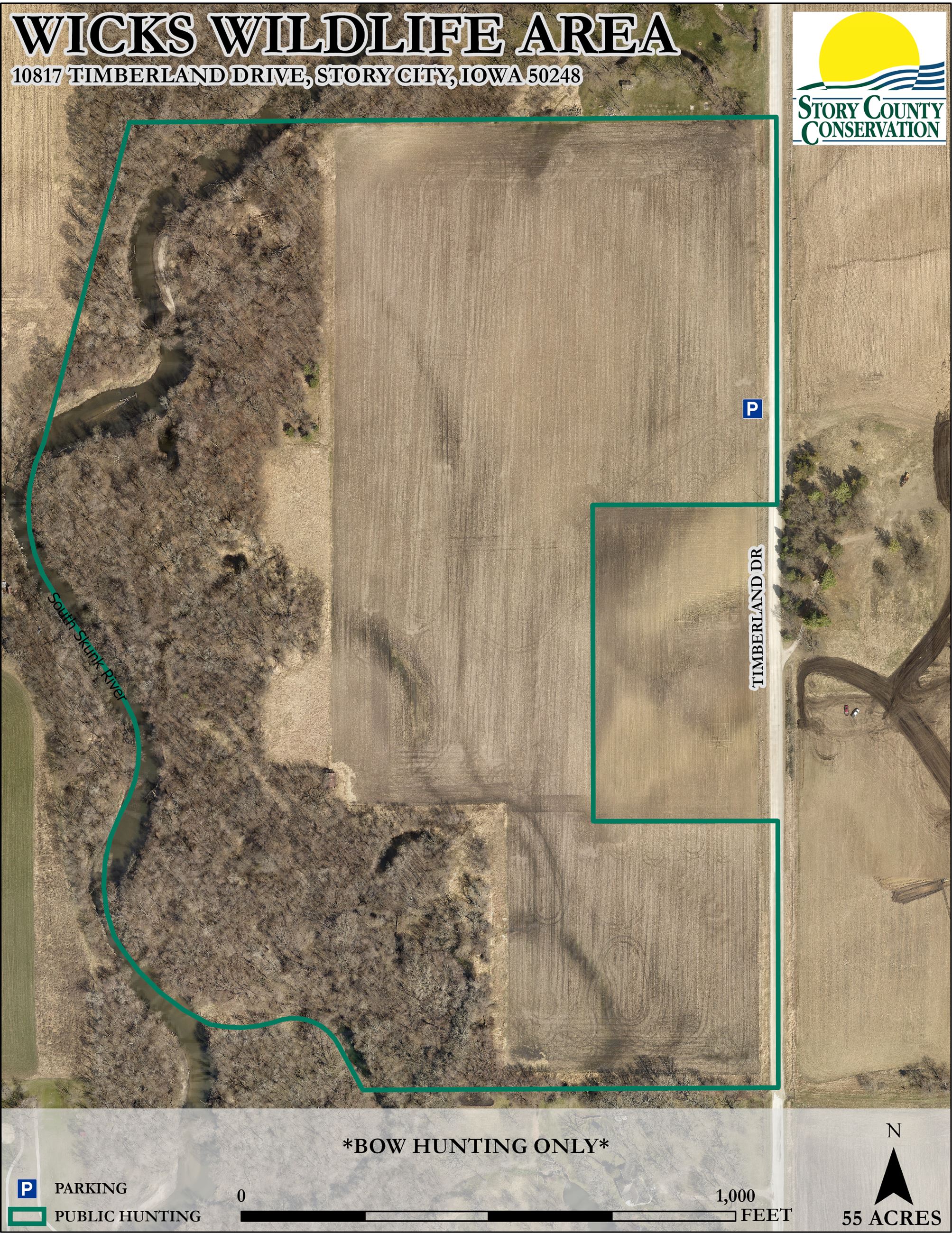 Wicks Wildlife Area Aerial