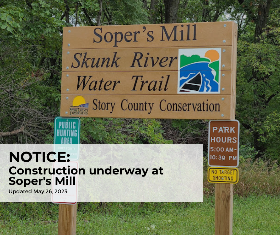 Closed NOTICE Construction at Soper's Mill