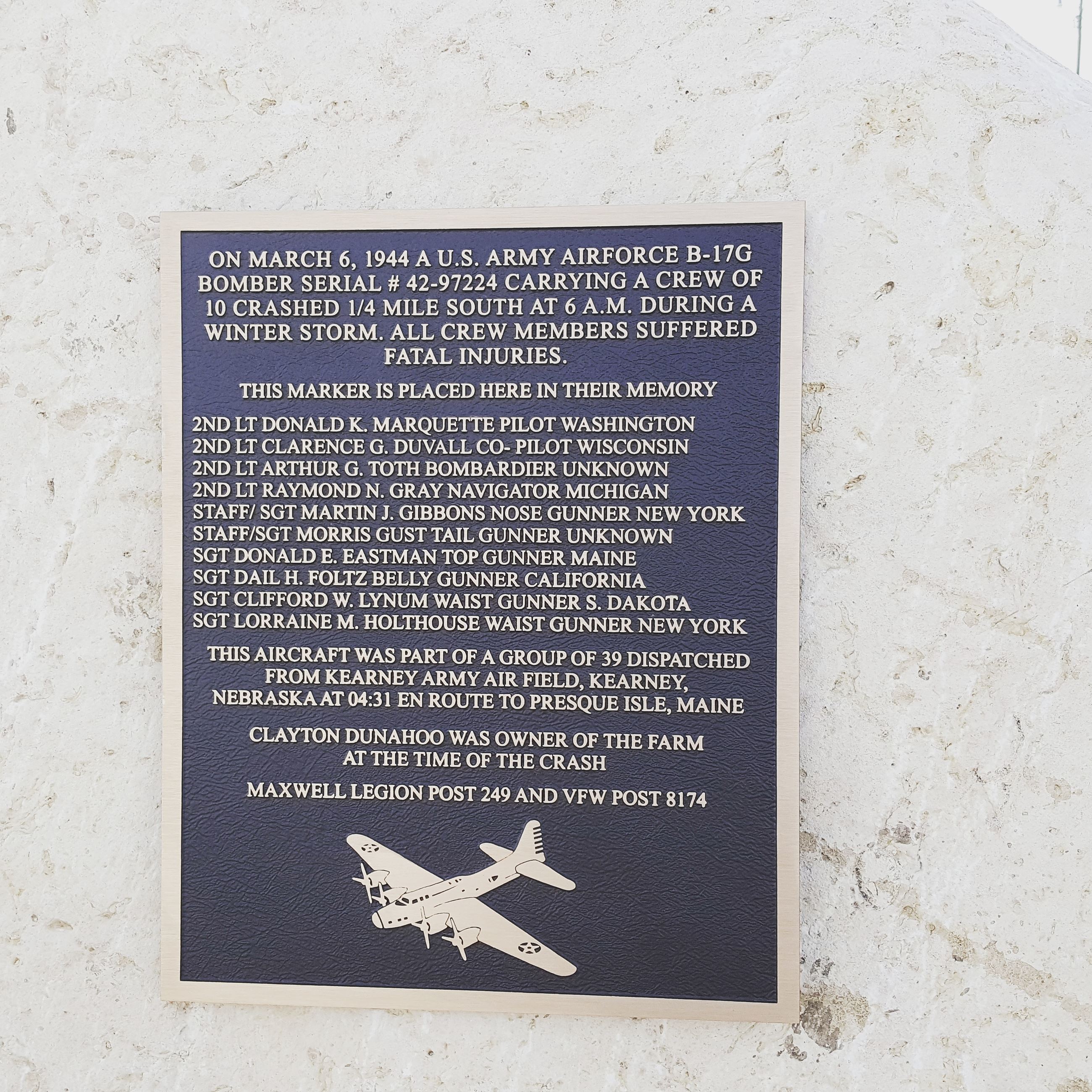 B-17G Memorial in Story County