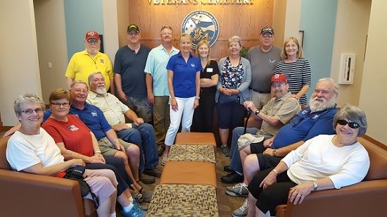 Photo from visit to Iowa Veterans Cemetery on July 12, 2017