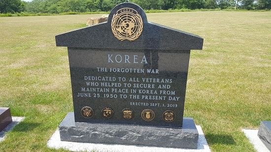 Photo of Korea Veterans memorial from visit to Iowa Veterans Cemetery on July 12, 2017