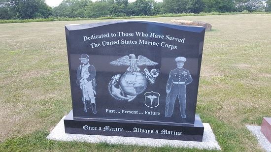  Photo of USMC Veterans memorial from visit to Iowa Veterans Cemetery on July 12, 2017
