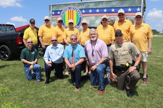 Photo from Zearing Flag Pole dedication held on May 25, 2018
