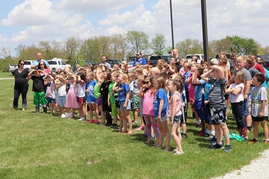 Photo from Zearing Flag Pole dedication held on May 25, 2018