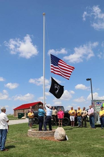 Photo from Zearing Flag Pole dedication held on May 25, 2018