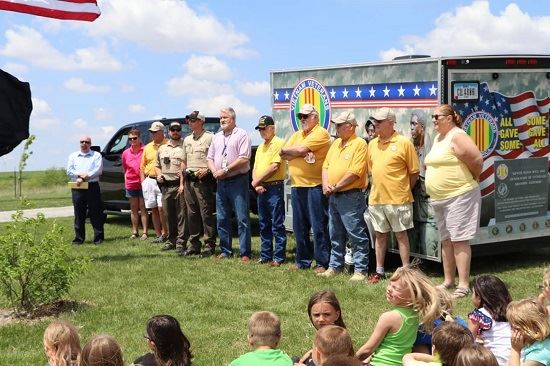 Photo from Zearing Flag Pole dedication held on May 25, 2018