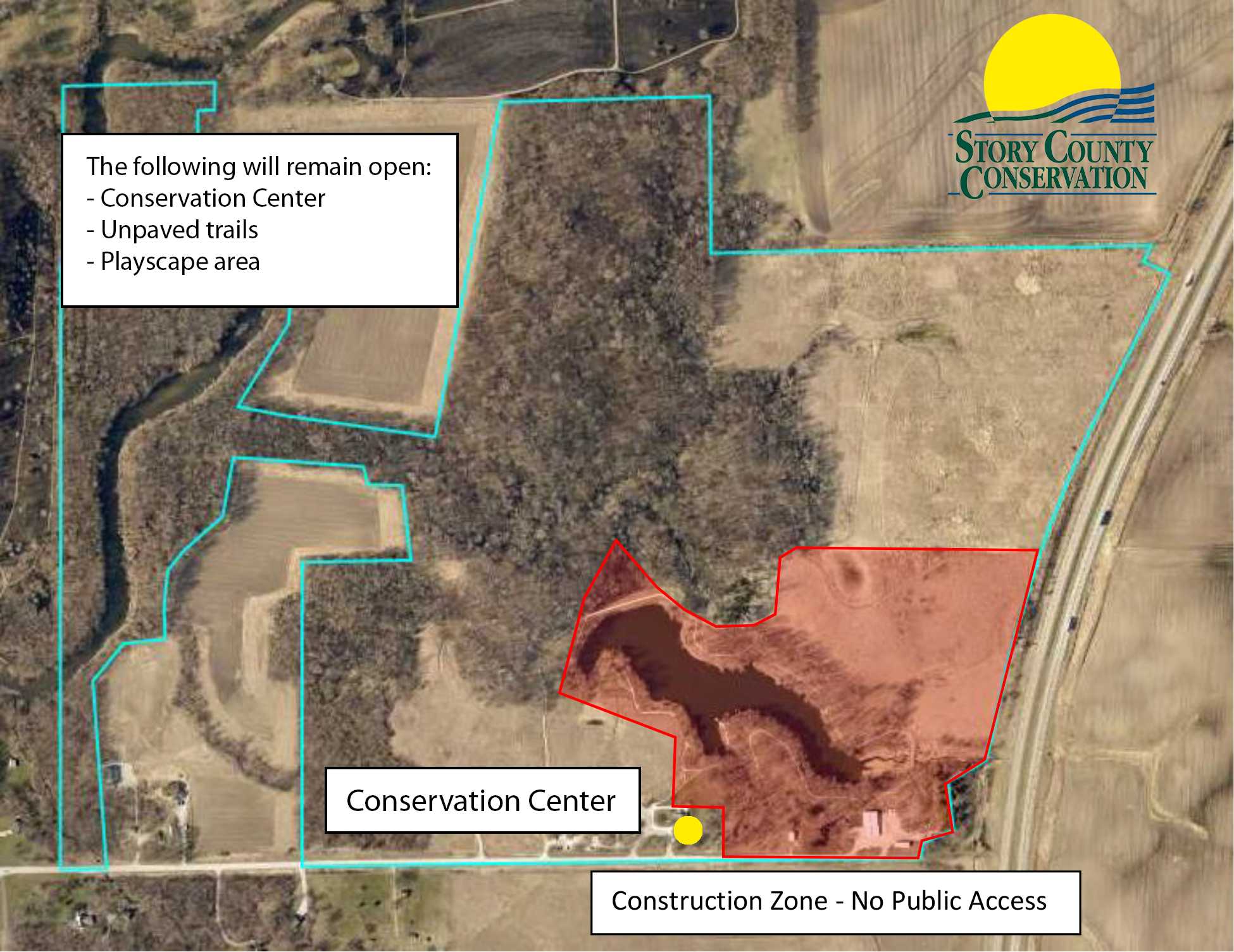 McFarland Renovation zone closure map