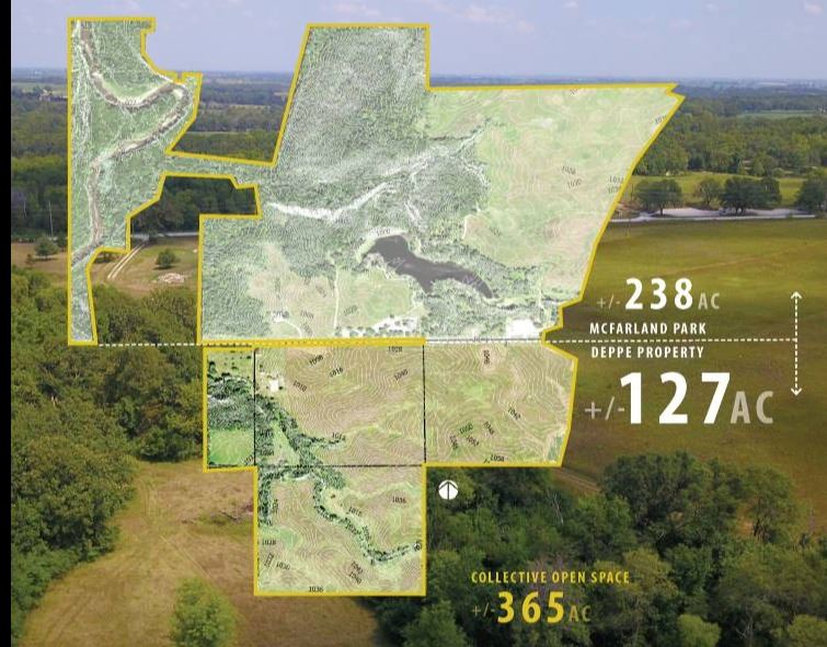 Aerial view of Deppe-McFarland Border